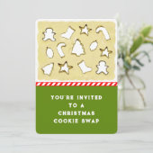 Invitation Échange de cookies de Noël (Debout devant)