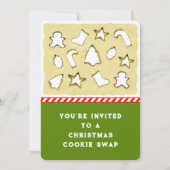 Invitation Échange de cookies de Noël (Devant)