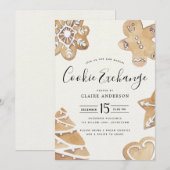 Invitation Échange de cookies de vacances (Devant / Derrière)