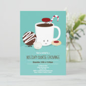 Invitation Échange de cookies de vacances (Debout devant)