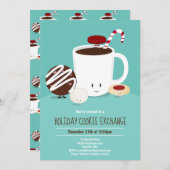 Invitation Échange de cookies de vacances (Devant / Derrière)