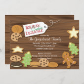 Invitation Échange de cookies de vacances (Devant / Derrière)