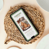 Invitation échange de cookies fête de Noël