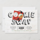Invitation Échange de cookies Fête de Noël (Devant)