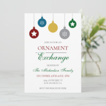 Échange de décorations de Noël