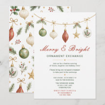 Échange de décorations de Noël Merry & Bright