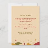 Invitation Échange de fêtes des objets préférés (Dos)