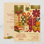 Invitation Échange de fêtes des objets préférés (Devant / Derrière)