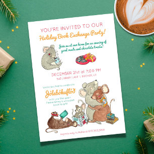 Invitation Échange de livres de Noël Jolabokaflod