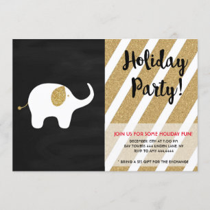 Invitation Échange de Noël de vacances d'objet superflu