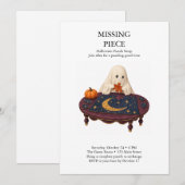 Invitation Échange de puzzles Halloween Missing Piece (Devant / Derrière)