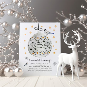 Invitation Échange d'ornement Noël Fête de Noël