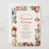 Invitation Échange d'ornements Fête de Noël (Devant)