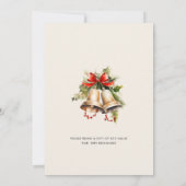 Invitation Échange d'ornements Fête de Noël (Dos)