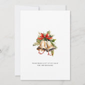 Invitation Échange d'ornements Fête de Noël (Dos)