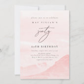 Invitation Échantillon d'aquarelle de la campagne de montagne (Devant)