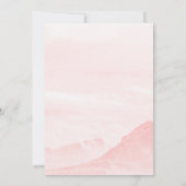 Invitation Échantillon d'aquarelle de la campagne de montagne (Dos)