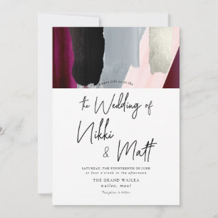 Invitation Échantillon d'aquarelle PixDezines Dahlia Red Blus