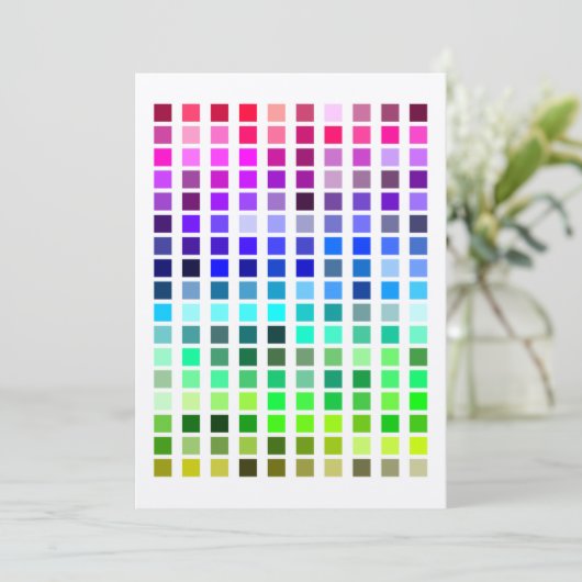 Invitation Échantillon de couleur Invitation11 (Debout devant)