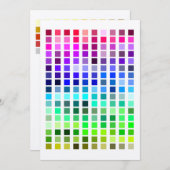 Invitation Échantillon de couleur Invitation11 (Devant / Derrière)