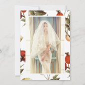 Invitation Échantillon de Fête des mariées de forêt florale f (Dos)