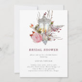 Invitation Échantillon de Roses floraux rustiques et de Fête (Devant)