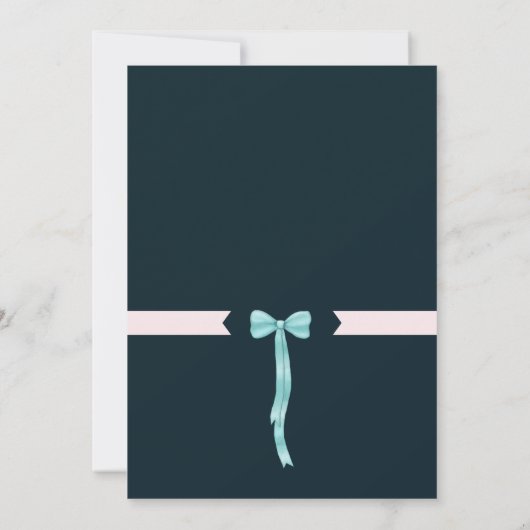 Invitation Échantillon Vert foncé Vibe de Pâques Douce 16 Ann (Dos)