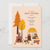 Invitation Échauffement des Animaux de la Forêt (Devant)