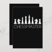 Invitation Échecs - Chessmaster (Devant / Derrière)