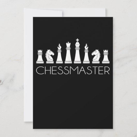Invitation Échecs - Chessmaster (Devant)