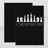 Invitation Échecs - Chessmaster (Devant / Derrière)