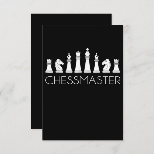 Invitation Échecs - Chessmaster (Devant / Derrière)