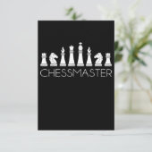 Invitation Échecs - Maître d'échecs (Debout devant)