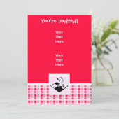 Invitation Échecs mignons (Debout devant)