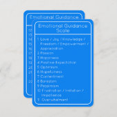 Invitation Echelle d'orientation bleu double face (Devant / Derrière)