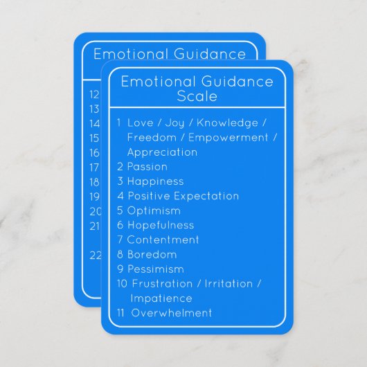 Invitation Echelle d'orientation bleu double face (Devant / Derrière)