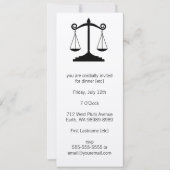 Invitation Échelles de justice (droit) (Devant)