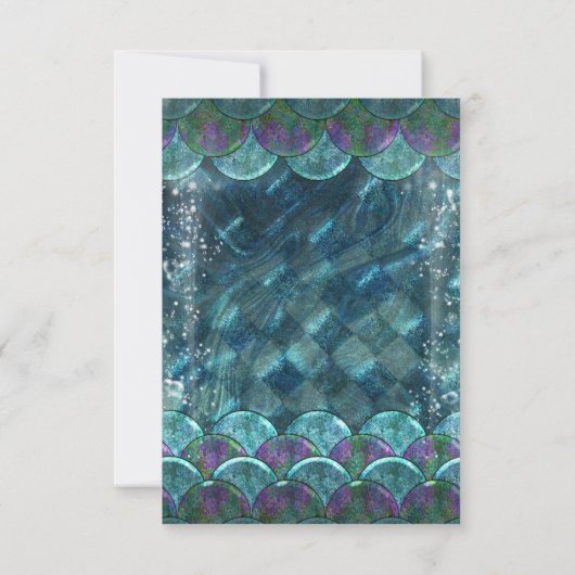 Invitation Échelles de sirènes sous le numéro de tableau de l (Dos)