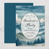 Invitation Échos à travers la fête de graduation des Pins Mis (Devant / Derrière)