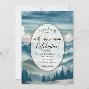 Invitation Échos à travers la fête des Anniversaires des pins