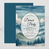 Invitation Échos à travers la soirée de dîner à la maison dan (Devant / Derrière)