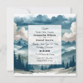 Invitation Échos à travers le Mariage des pins bruyants (Devant)