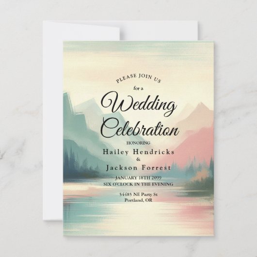 Invitation Echos doux des montagnes (Devant)