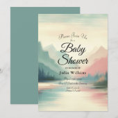 Invitation Echos doux des montagnes (Devant / Derrière)