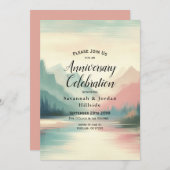 Invitation Echos doux des montagnes (Devant / Derrière)