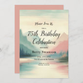 Invitation Echos doux des montagnes (Devant / Derrière)