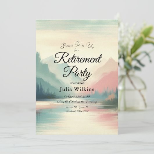 Invitation Echos doux des montagnes (Debout devant)