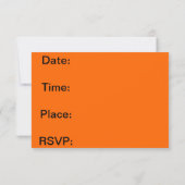 Invitation Échouez les invitations, le surfer, l'orange et le (Dos)