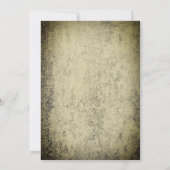 Invitation Éclaboussure de sang sur un Halloween hanté (Dos)