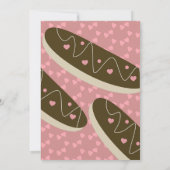 Invitation Eclair Donuts Faux Paillettes Saint-Valentin   (Dos)